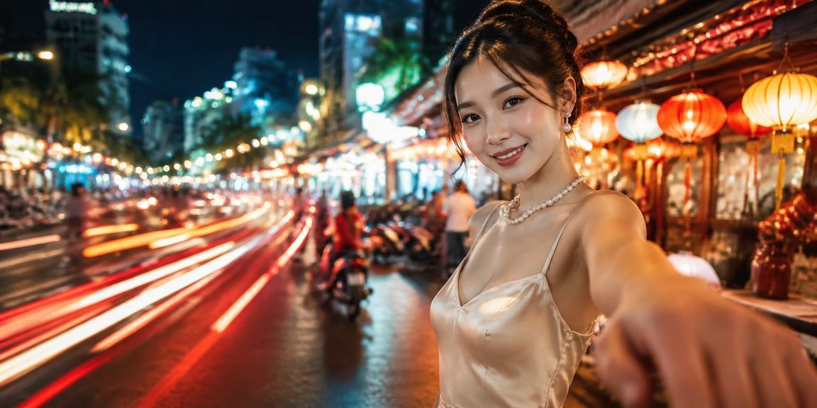 Chợ đêm Nha Trang sôi động — người dùng truy cập nền tảng thể thao 494 trên điện thoại